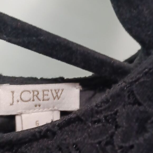Long sleeve lace black J. Crew dress - Picture 3 of 4